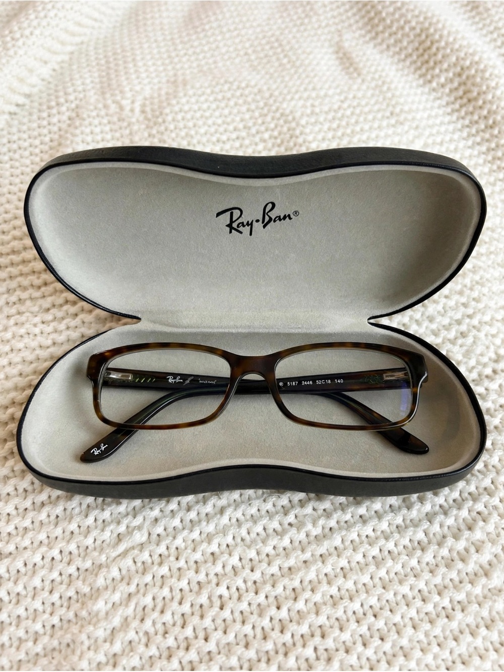 Ray-Ban Women's Tortoiseshell Rectangle Glasses - Brown